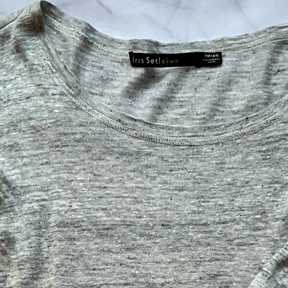 Heathered grey long sleeve top - Picture 3 of 3